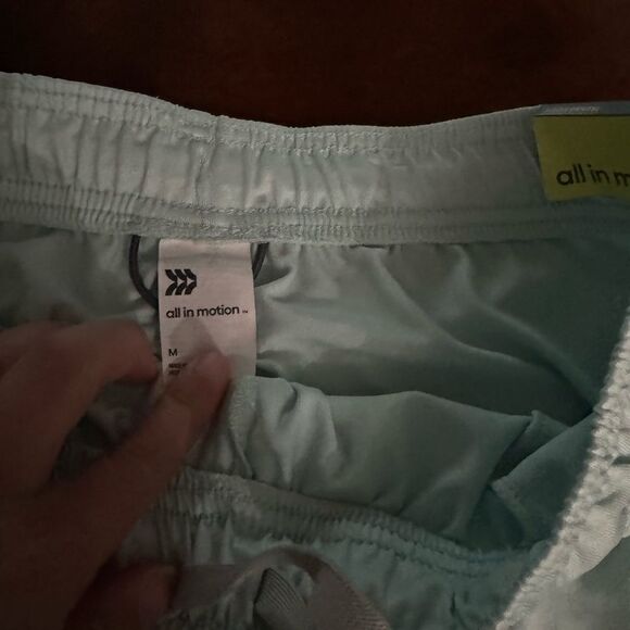 All in Motion Men's Mint 8.5''Athletic Drawstring Performance Mesh Shorts NWT M - Picture 6 of 7